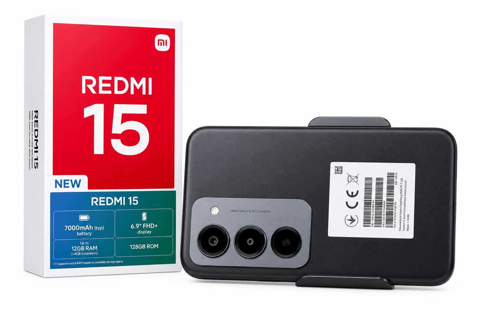 Redmi 15 — 6,9" 144Hz | 256Go | Batterie 7000mAh | 50MP | Livraison Gabon | Kadmarket